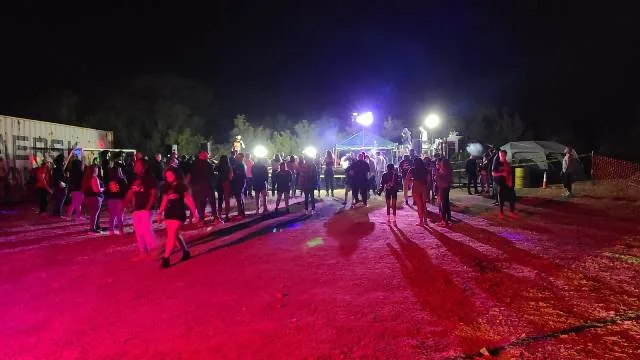 Wide crowd shot at 281 Country Club concert event San Antonio TX