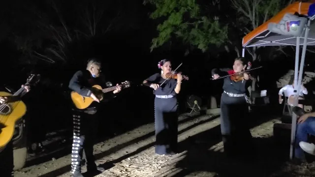 Mariachi band performing at 281 Country Club outdoor venue San Antonio